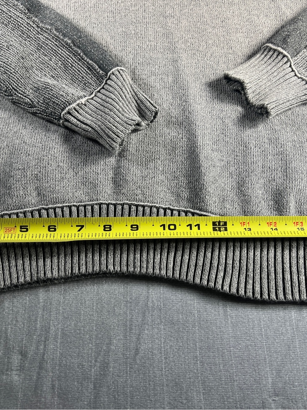 BKE Men's Zip Mock-Neck Sweater in Light Gray - Picture 6 of 8
